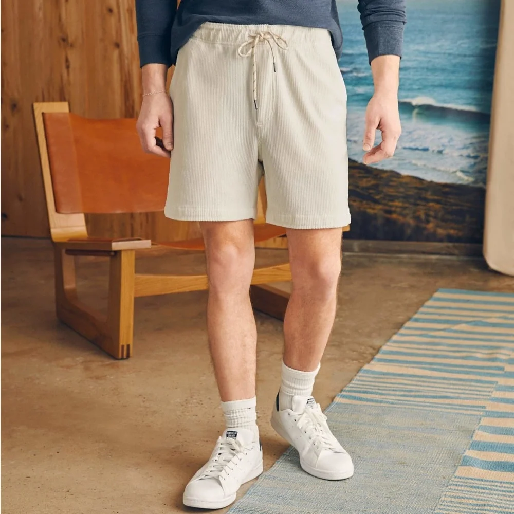 FAHERTY Essential Italian Knit Cord Short (6